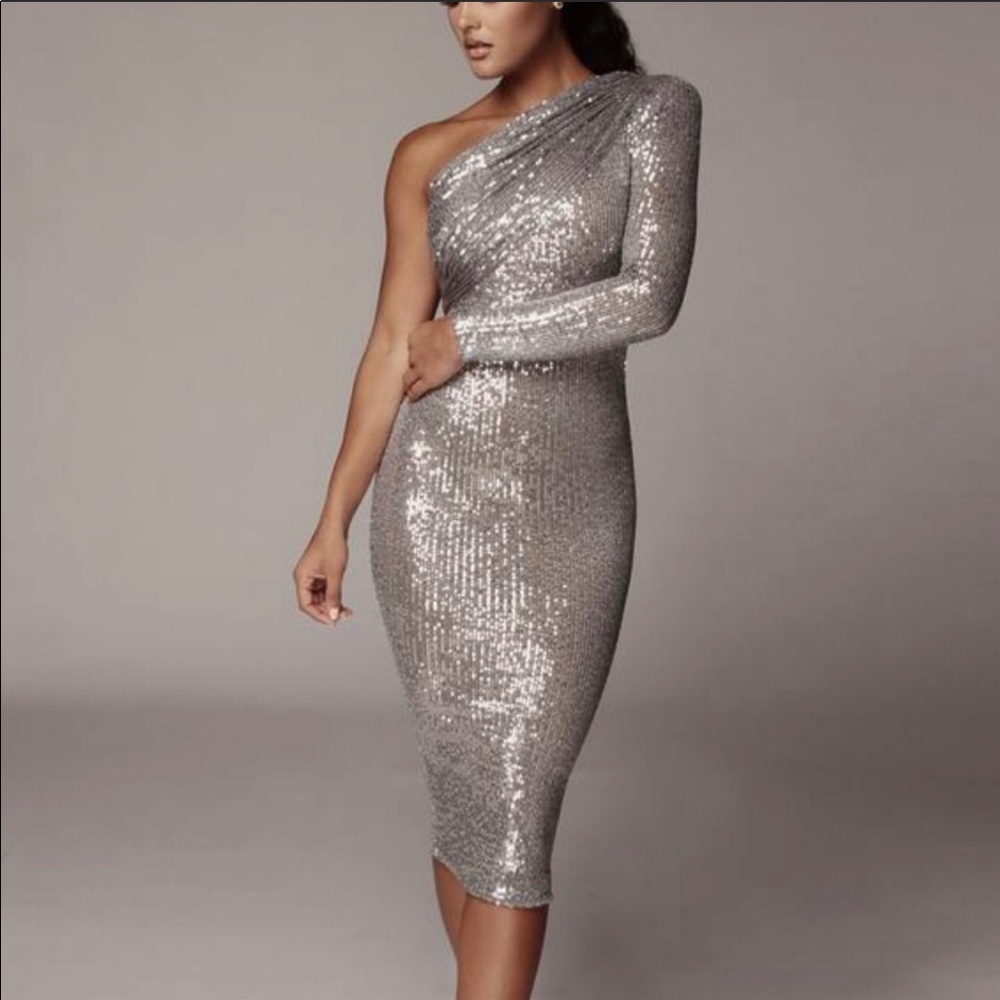 JLuxlabel sequin midi dress
